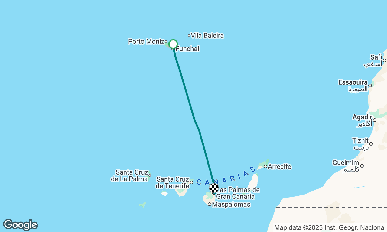 Funchal, Madeira to Las Palmas, Gran Canaria