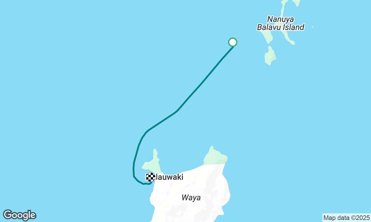 Drawaqa Is. to Octopus Resort, Waya Island, Fiji. 