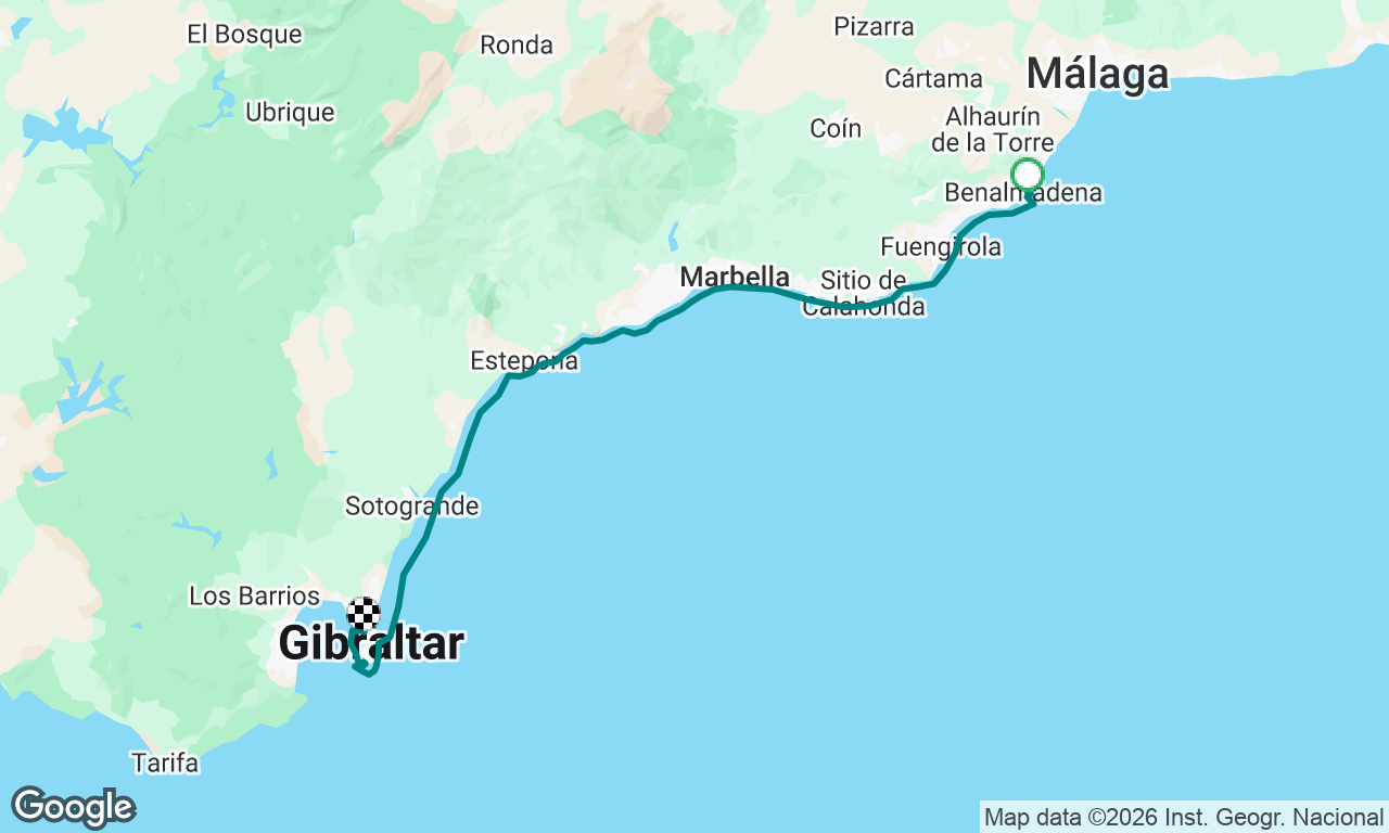 Return trip from benlemadena