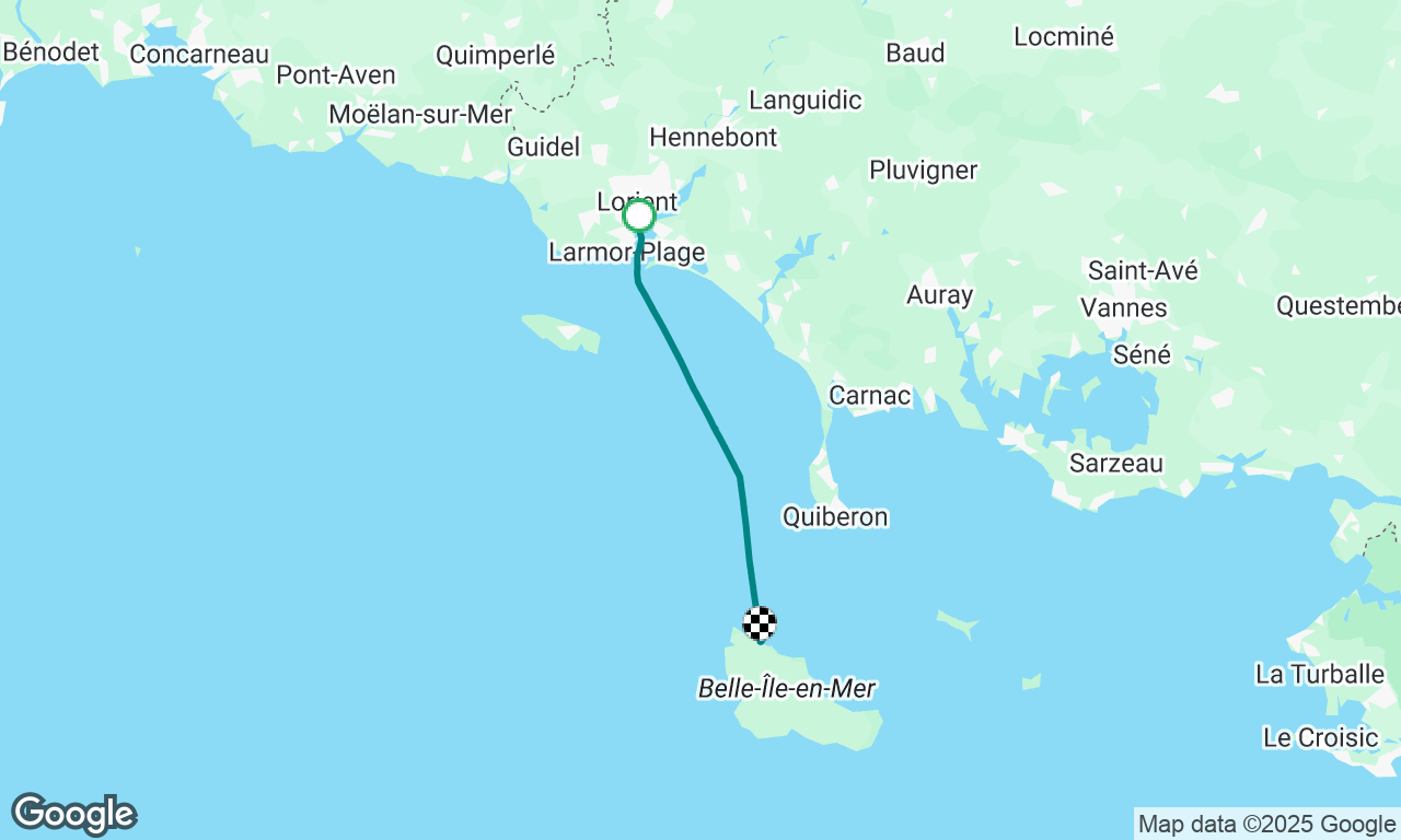 Lorient to Belle Ile Sauzon