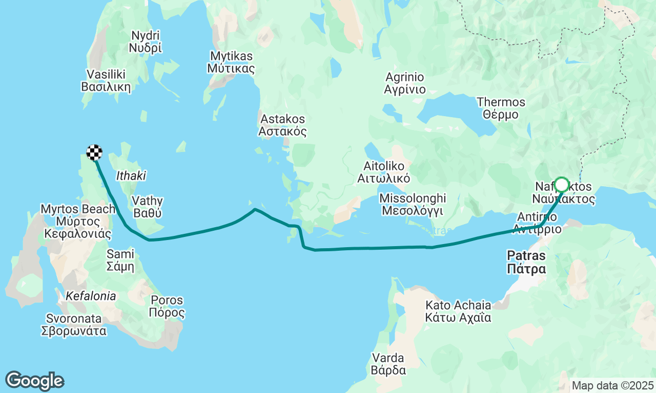 Nefpaktos to Fiskardo