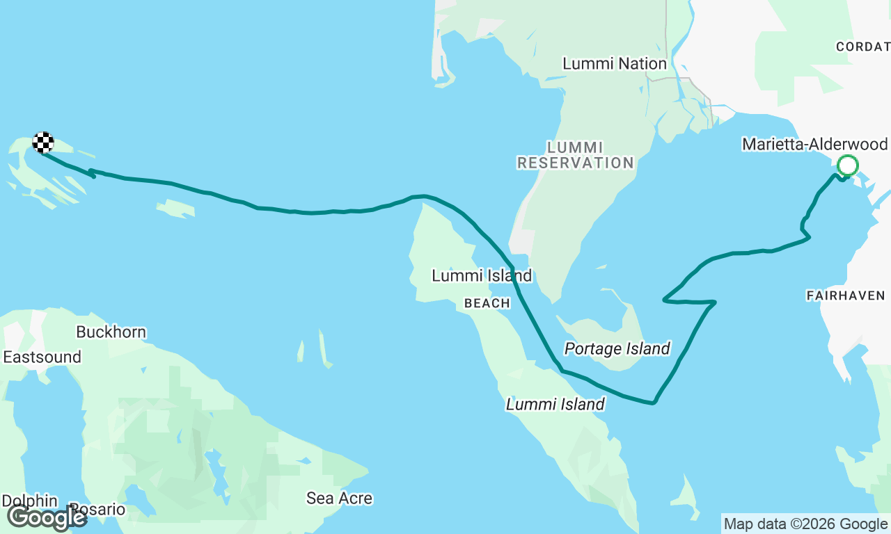 Bellingham to Sucia Island 