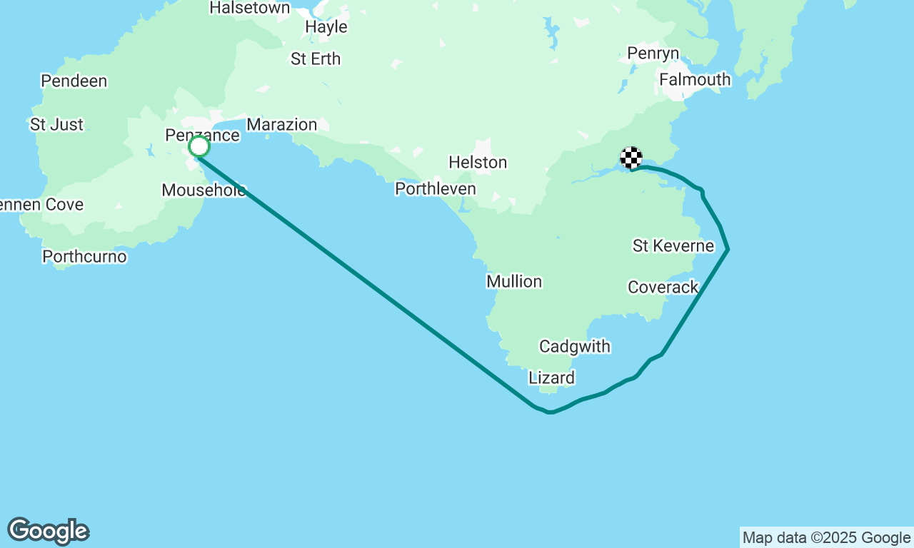 Gentle early morning sail to the Helford River