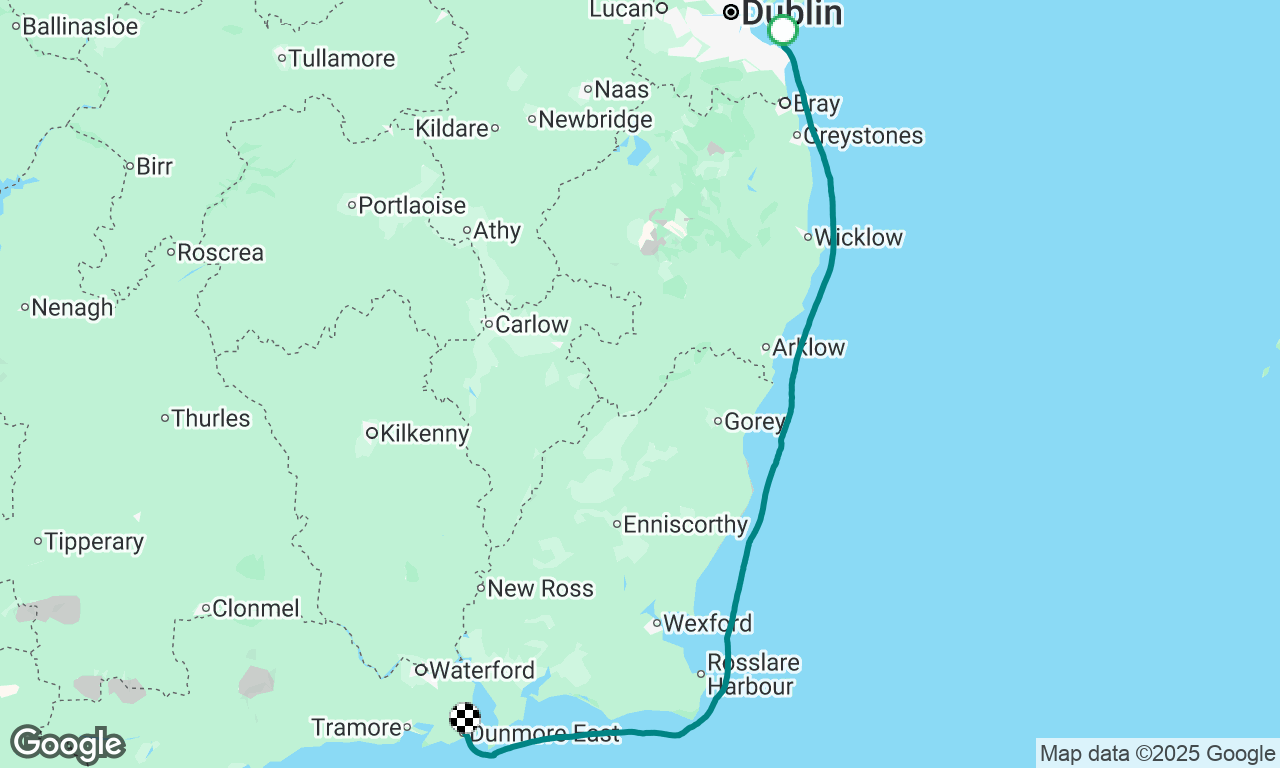 Dun Laoghaire to Dunmore 