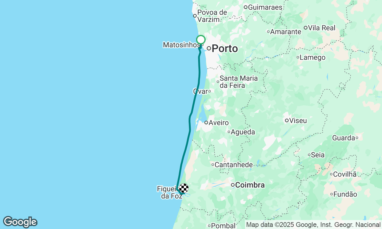 Matosinhos to Figueira da Foz, Portugal