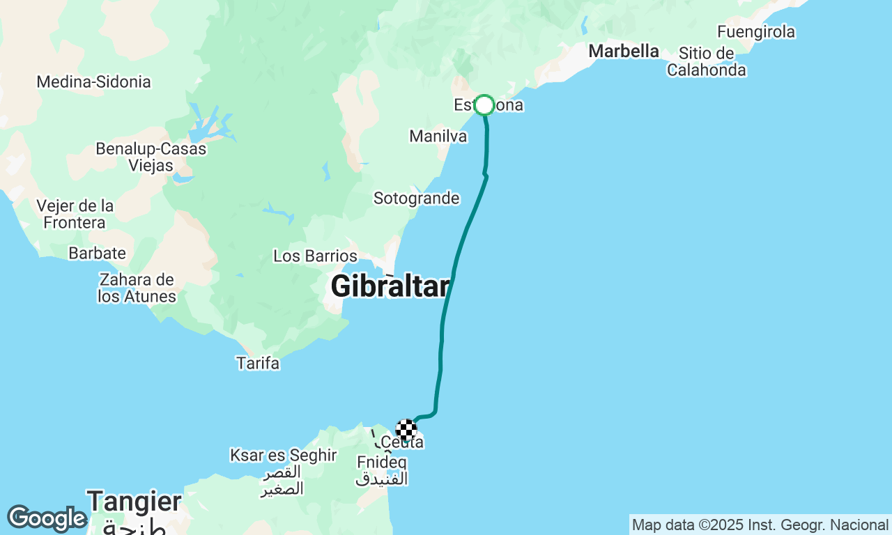 Estepona to Ceuta