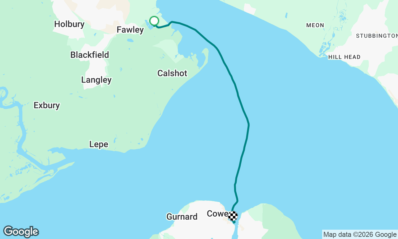 Ashlett Creek to Cowes 