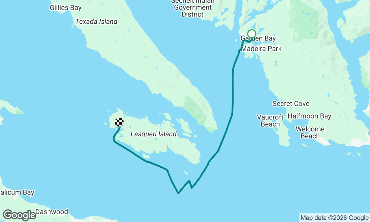 Pender Harbour to False Bay