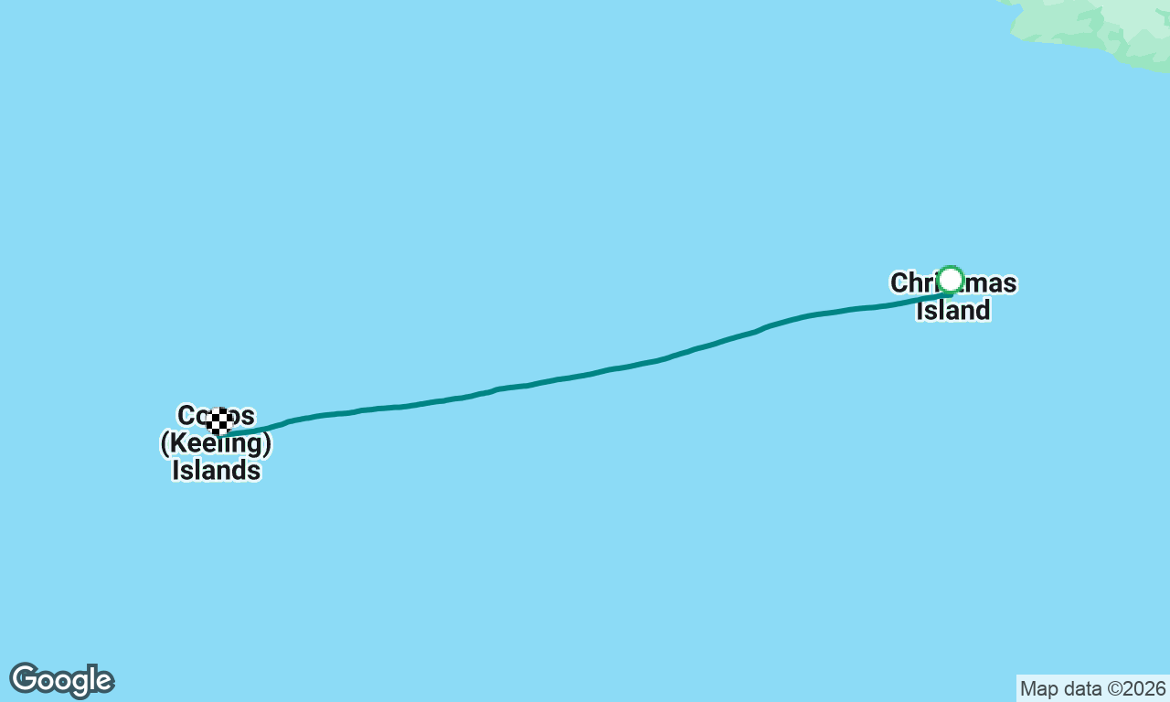 Christmas Island to Cocos (Keeling)
