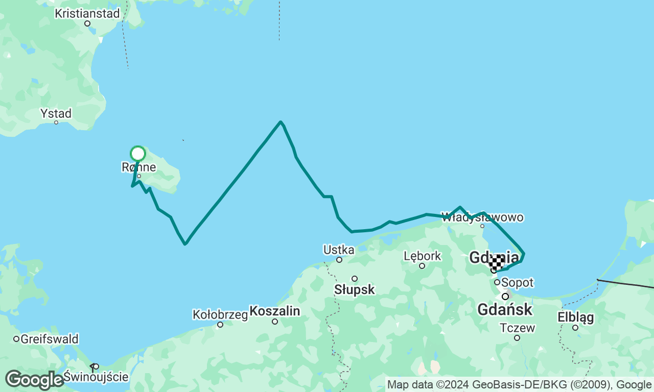 Baltic Sea 2024, Hasle -> Gdynia. 