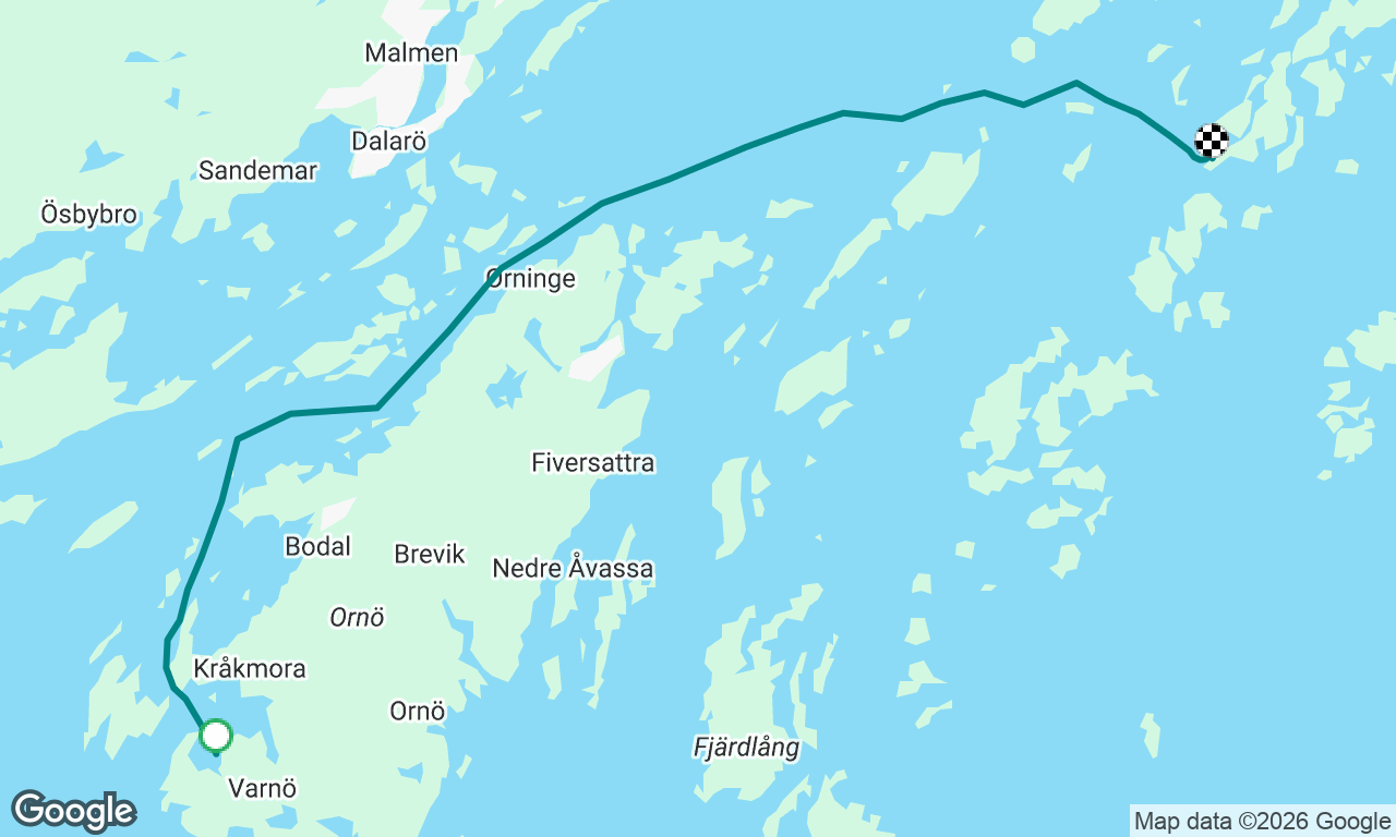 Ornö to Gronskarsfladen