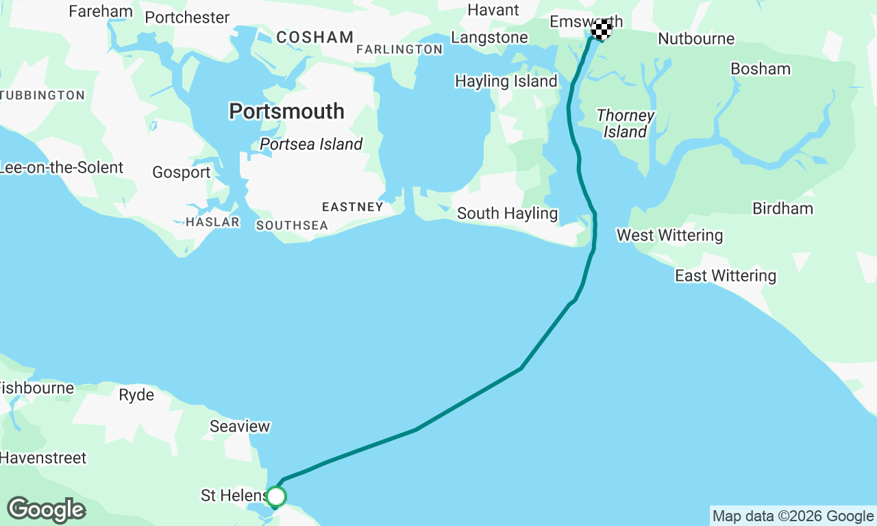Bembridge Beach to Emsworth Marina 