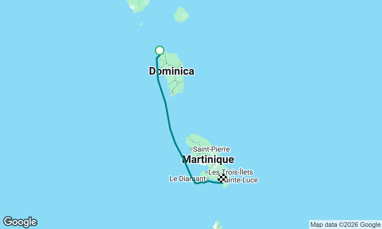 Dominica direction Martinique
