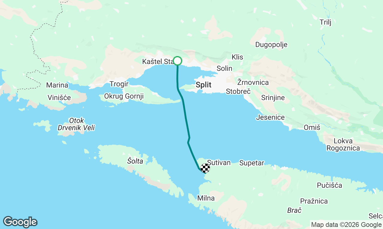 Kastel Kambelovac - Uvala Stiniva (Brac)