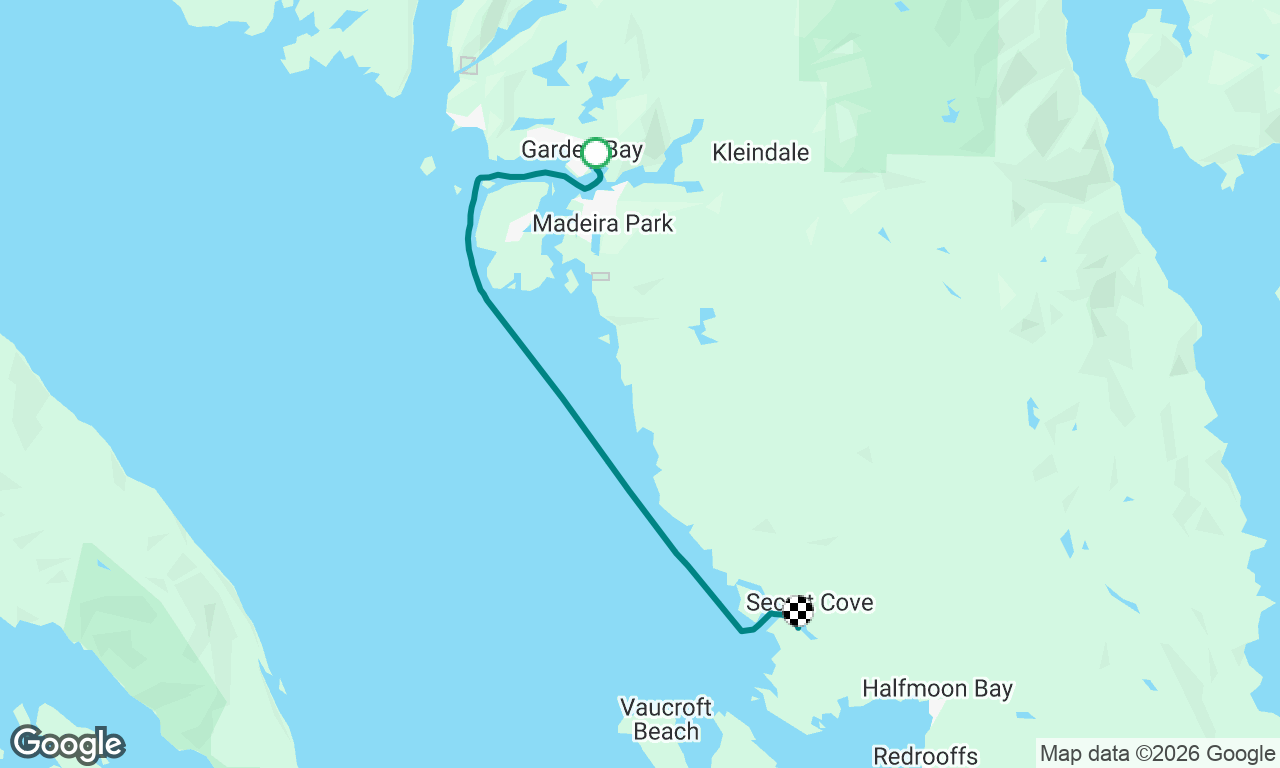 Garden bay to secret cove
