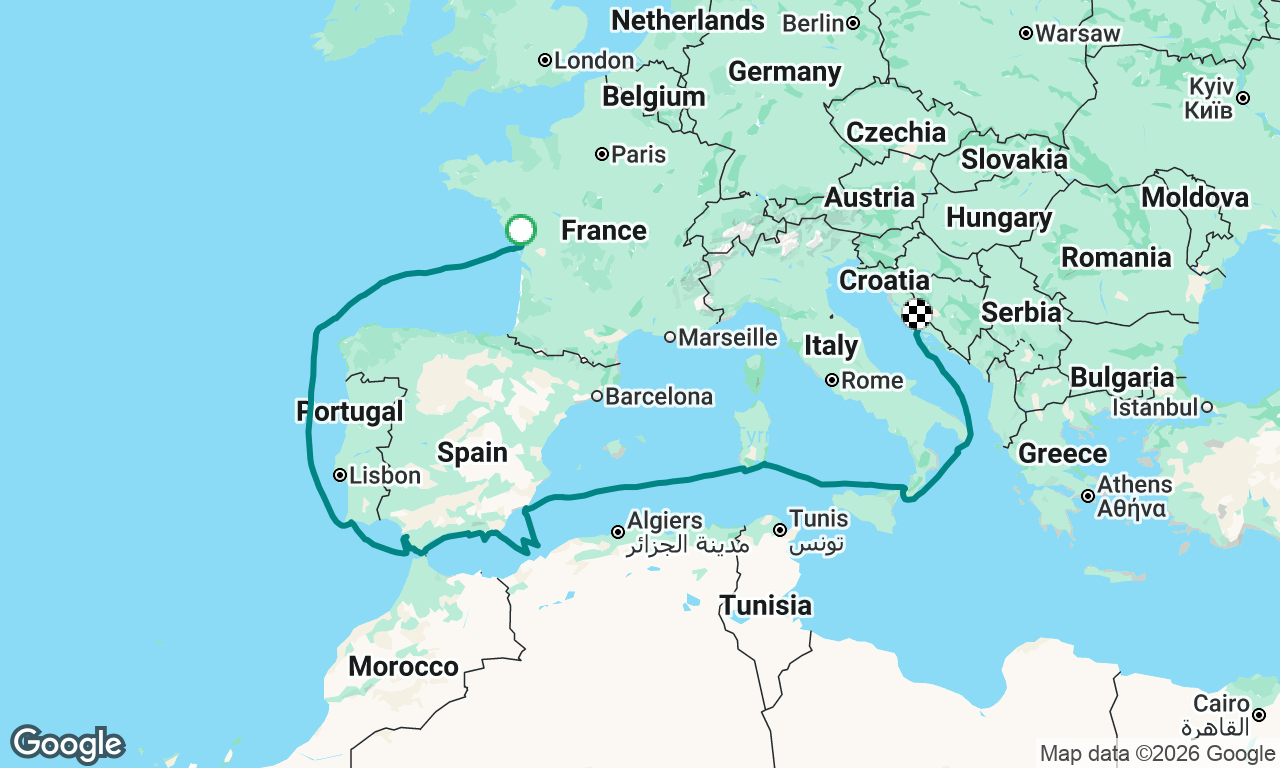 La Rochelle to Seget Donji. New Fountaine Pajot 44 electric