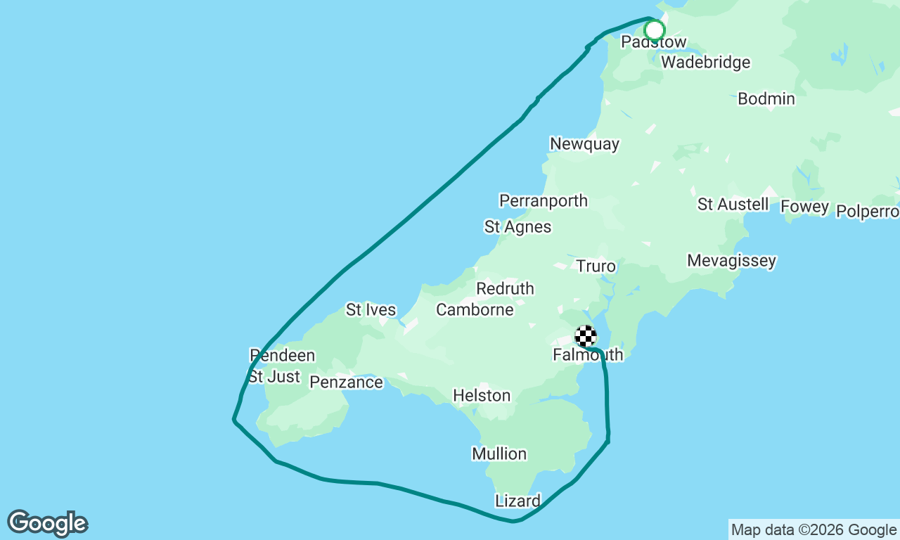 Padstow to Falmouth