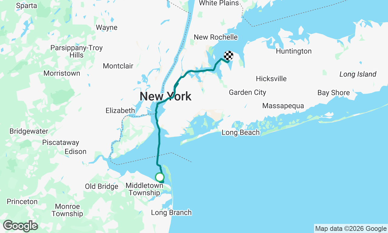 Atlantic Highlands to Port Washington