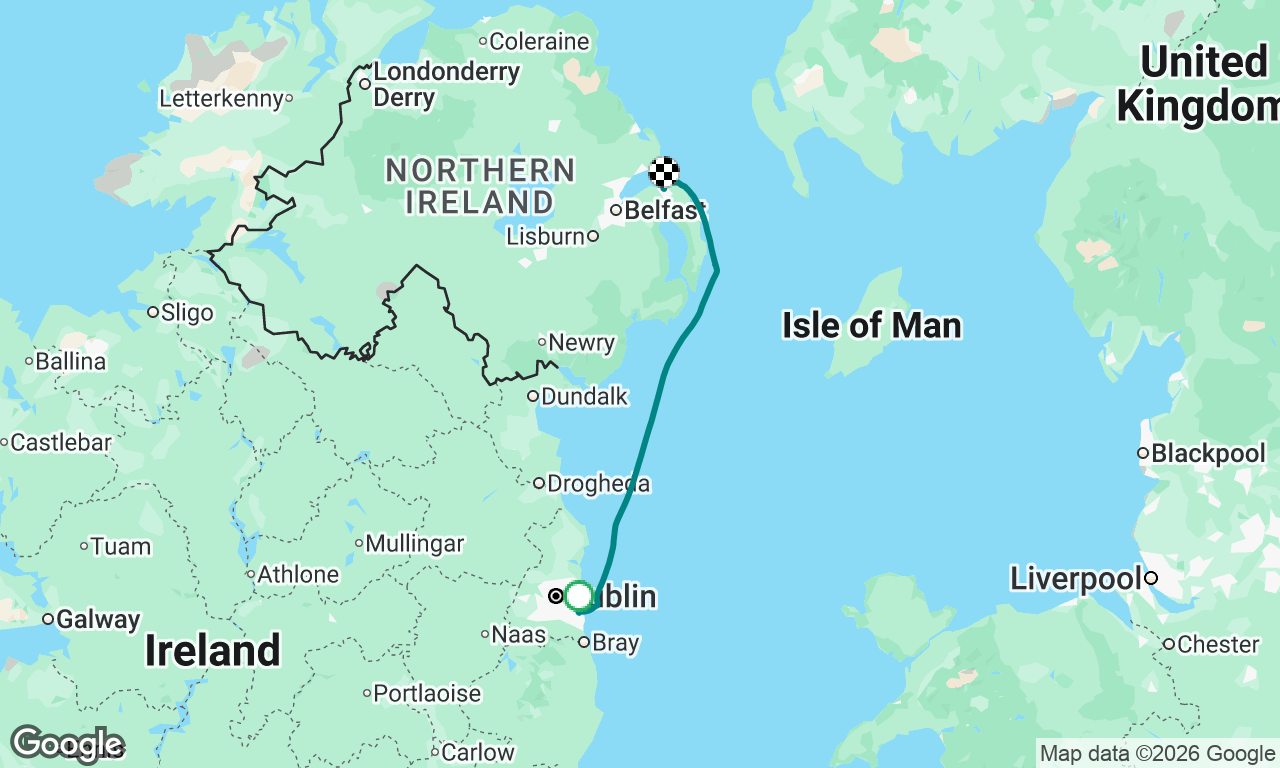 Delivery from Dun Laoghaire to Bangor for Sigma Nationals