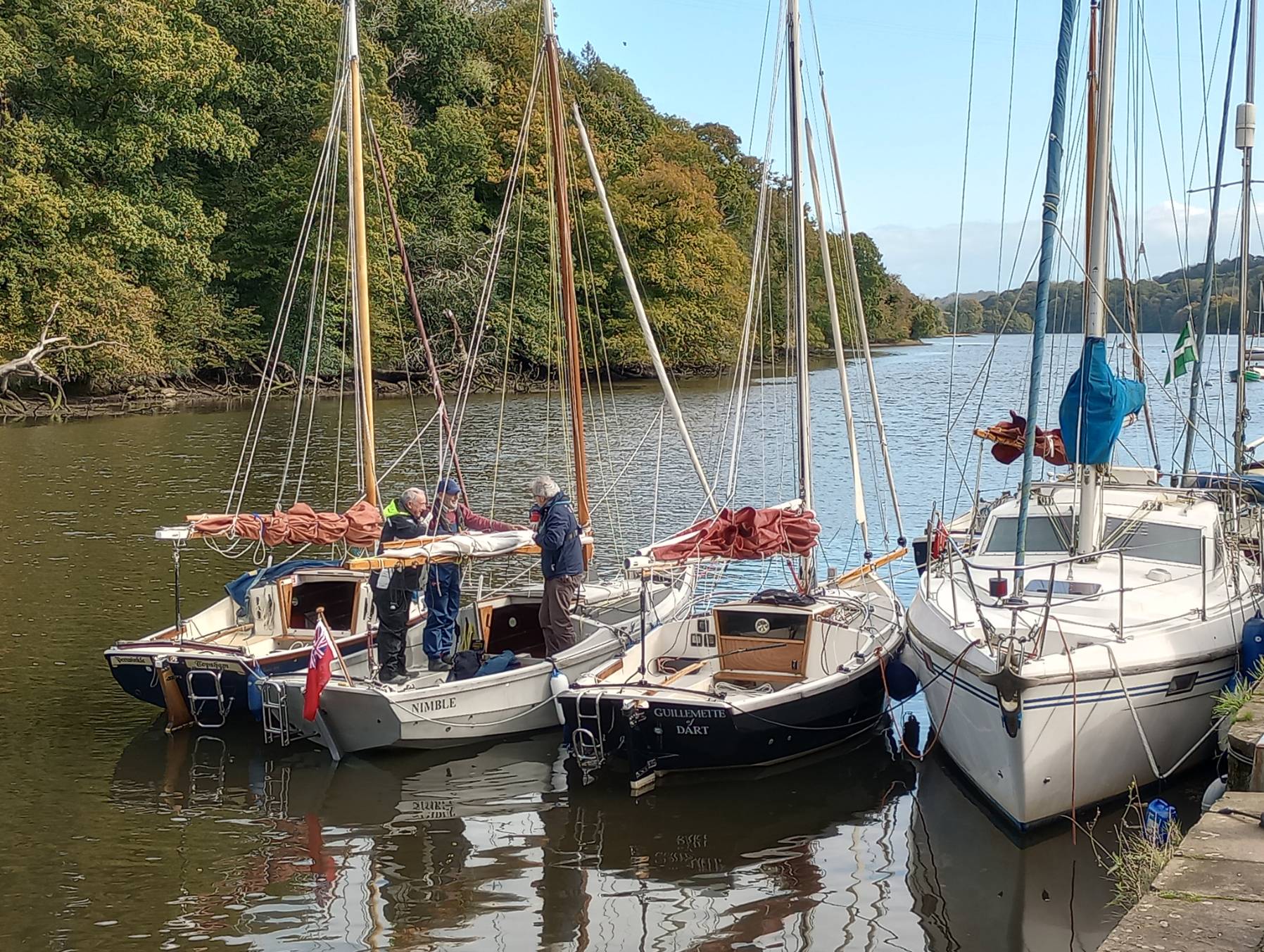 Tiny Gaffers sailed to The Maltsters Arms._43B150B2-CF35-46C4-A18E-8CCA9FBD3D9F
