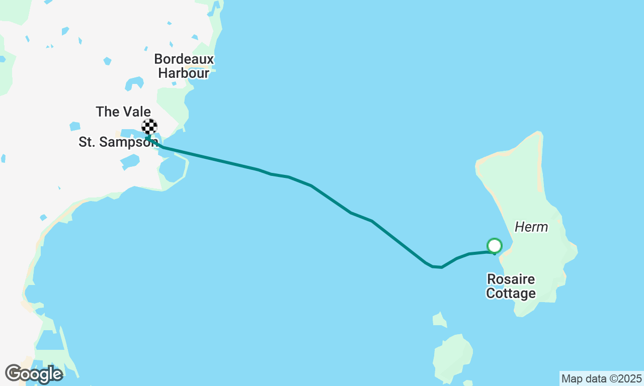 Run back from Herm. Short run - better than nothing 