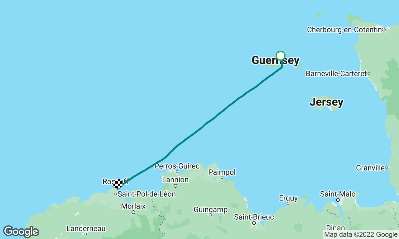 Guernsey to Roscoff, france