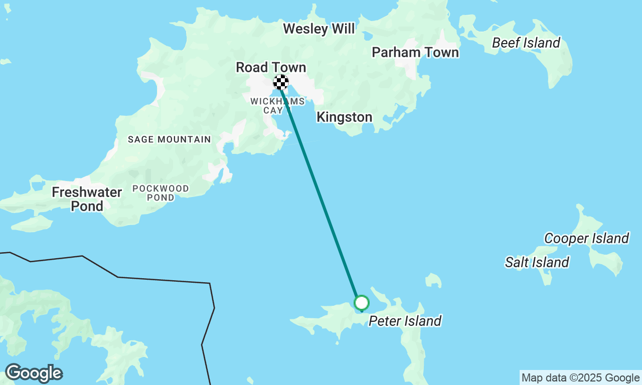 Peter Island to Road Town