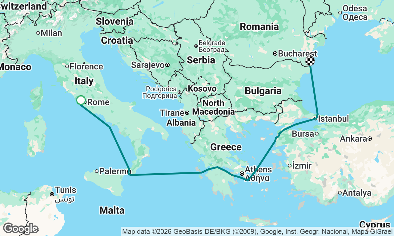 Voyage map