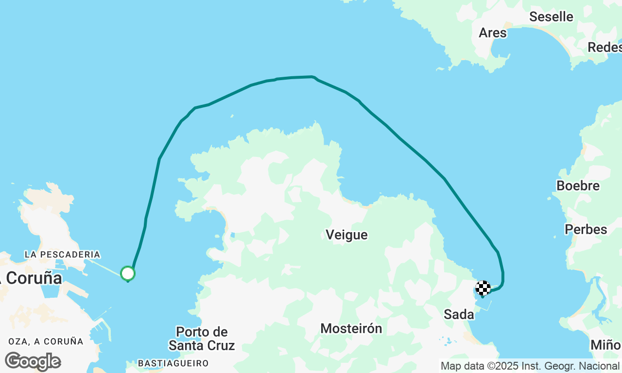 A Coruña to Sada
