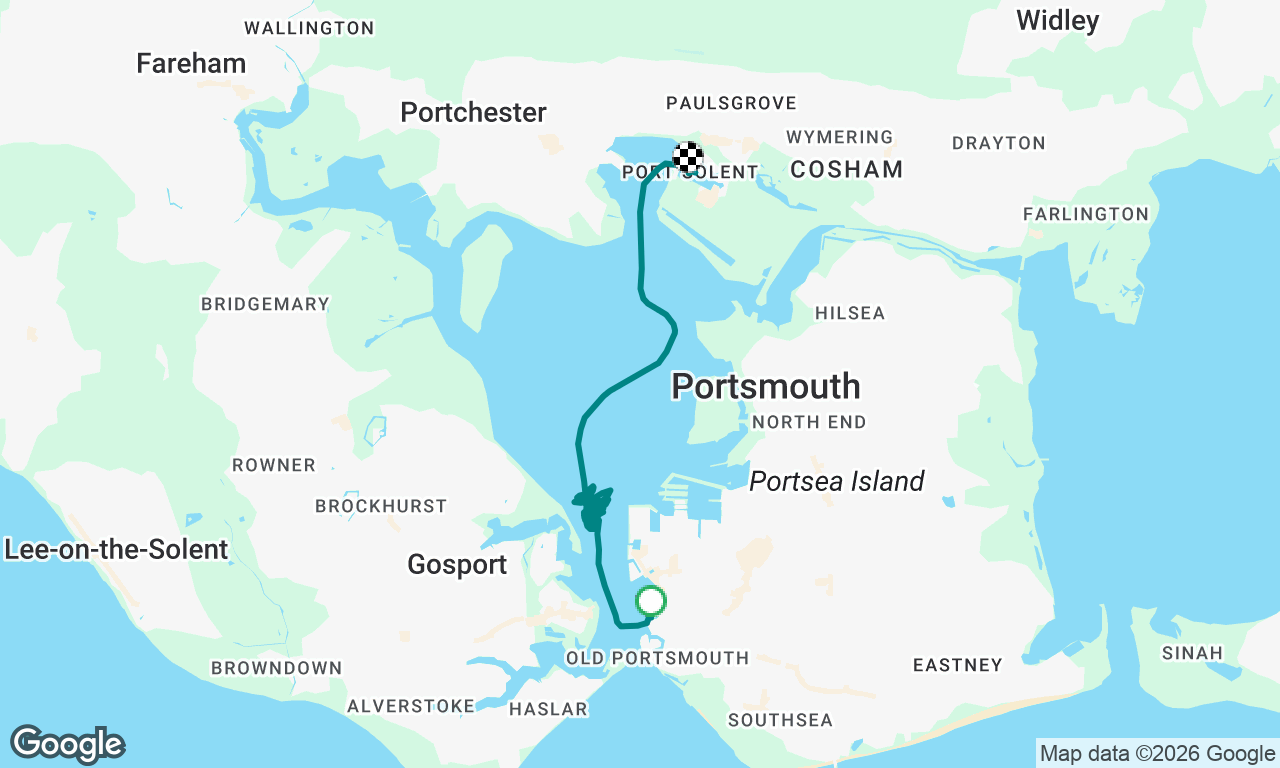 Portsmouth to Port Solent marina