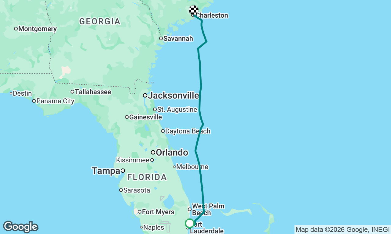 Lauderdale to Charleston