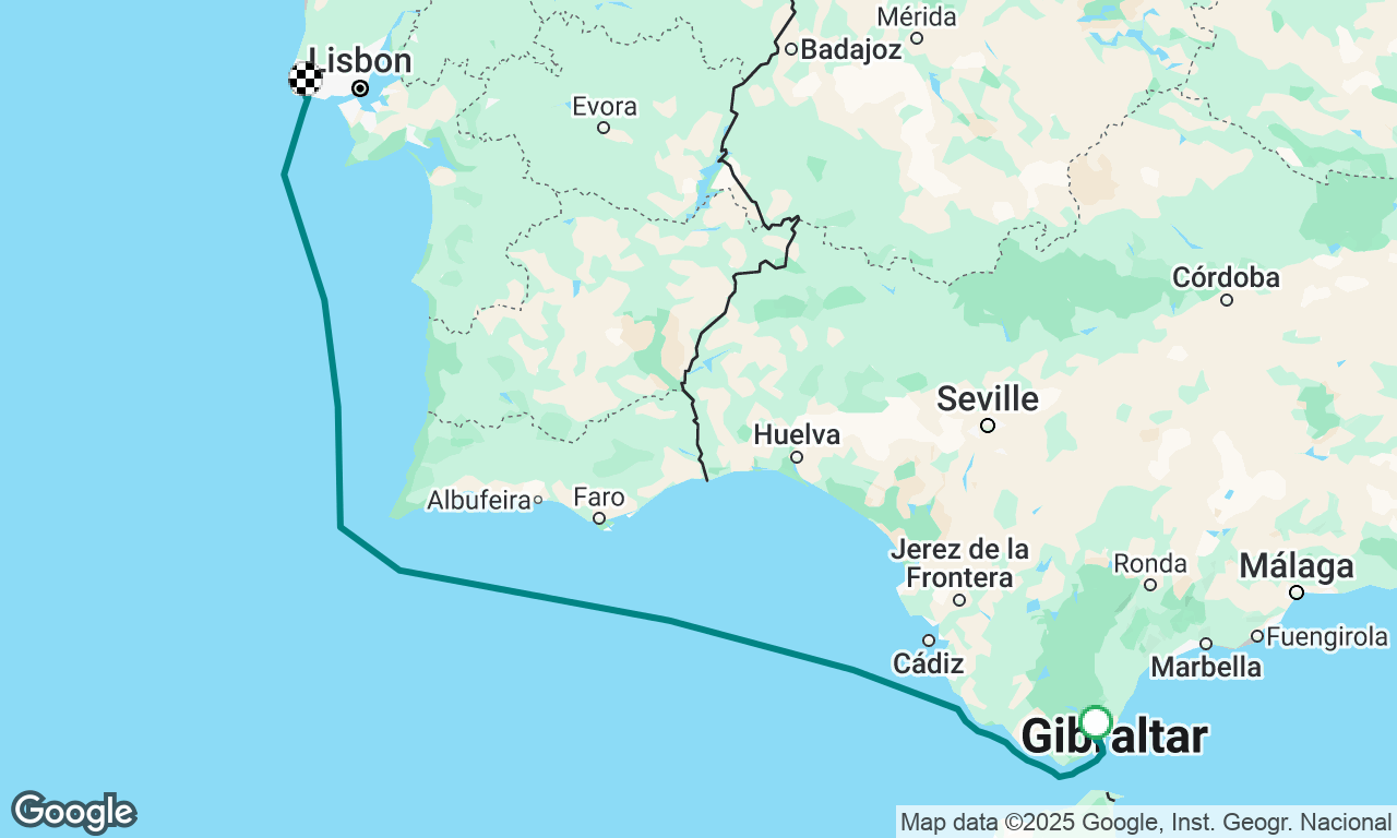 Leg 1
Gibraltar to Dover
Wrong way