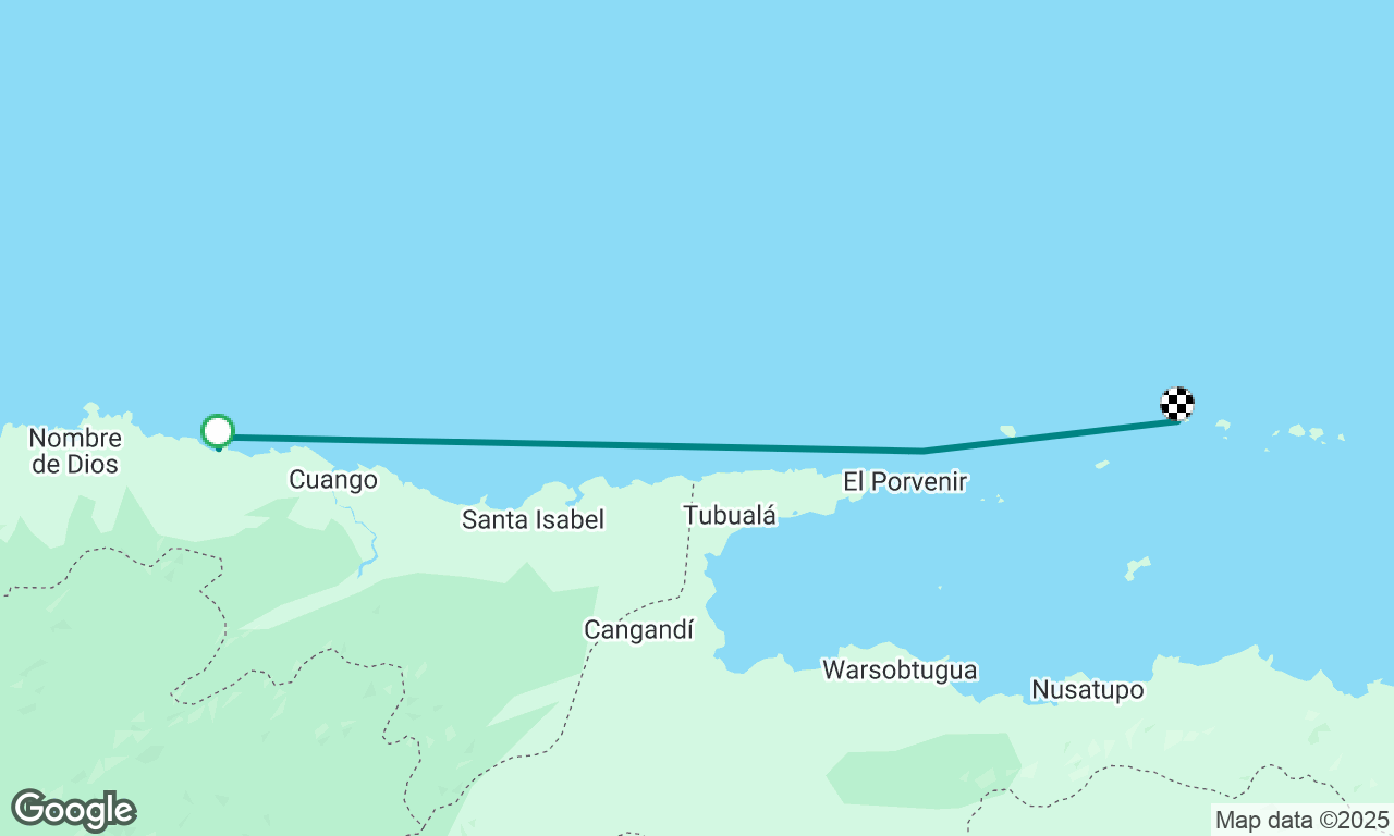 Playa Chiquita to Waisaladup Island (San Blas)