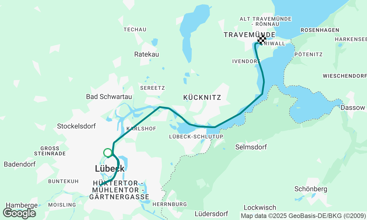 Lübeck til Trawemünde