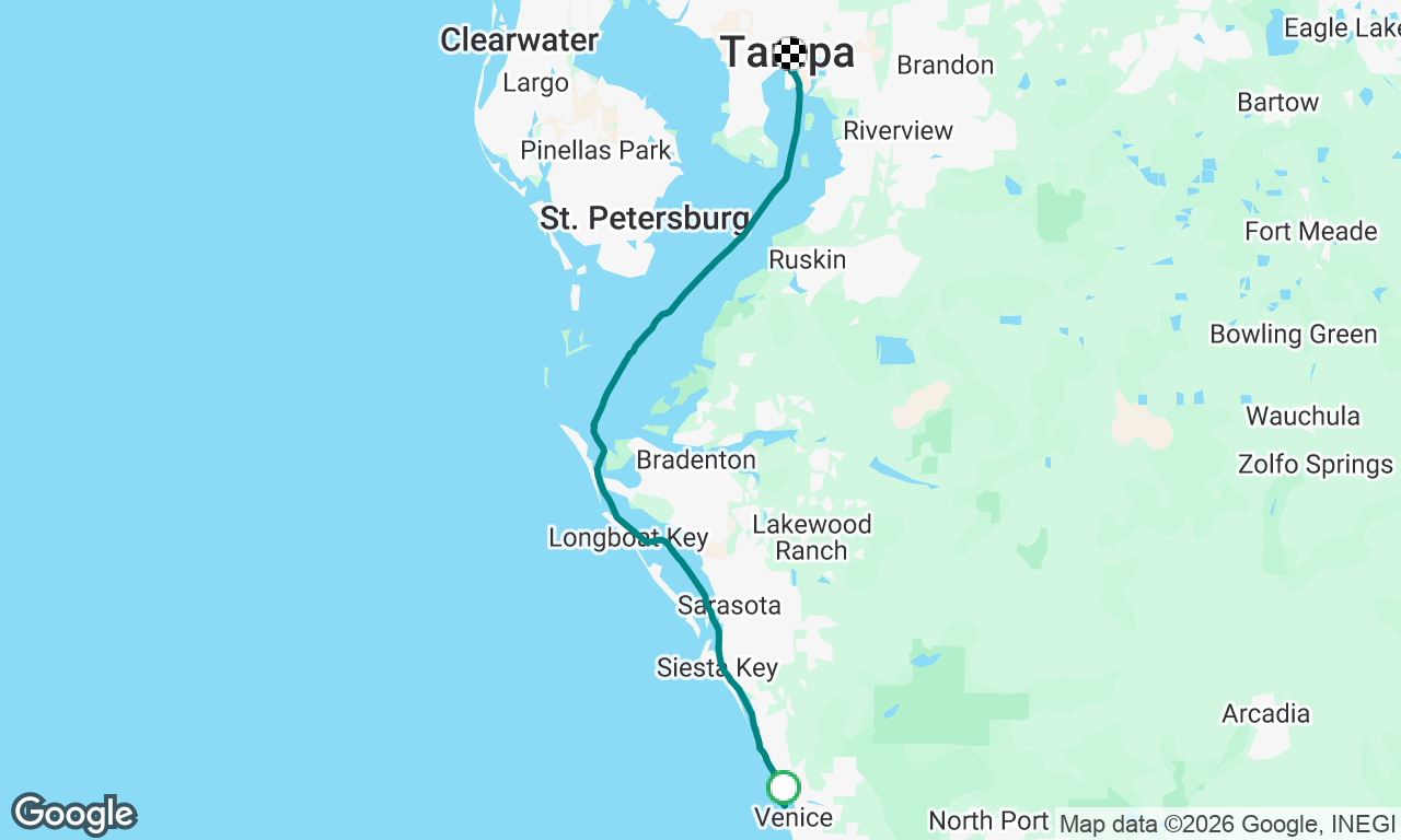 Venice YC to Davis Island