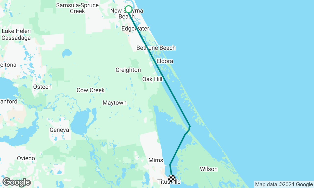 Ponce Inlet to Titusville 