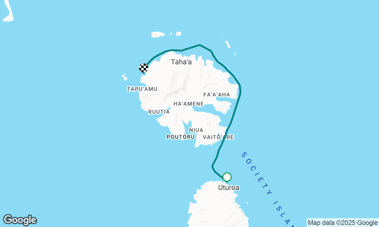 Tour de Taha’a par le nord. Gr B