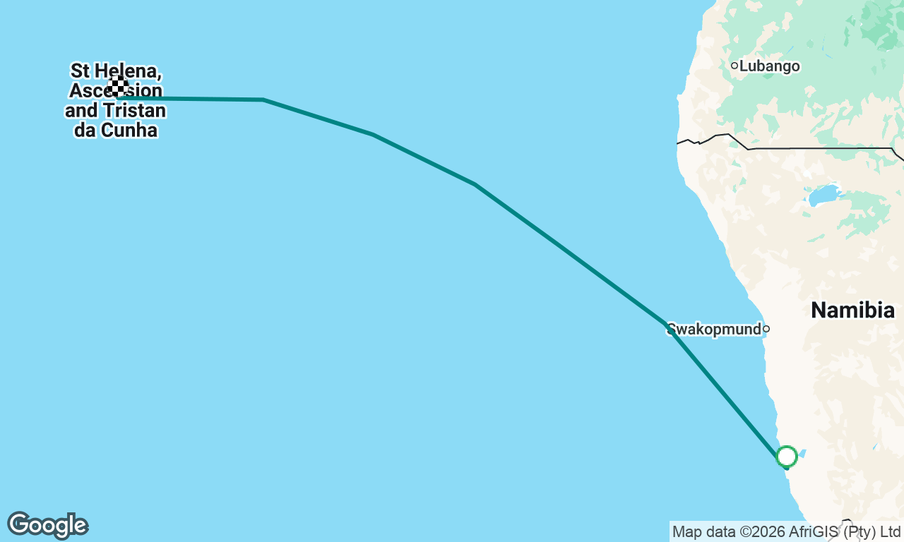 Luderitz (Nam) to St Helena Island