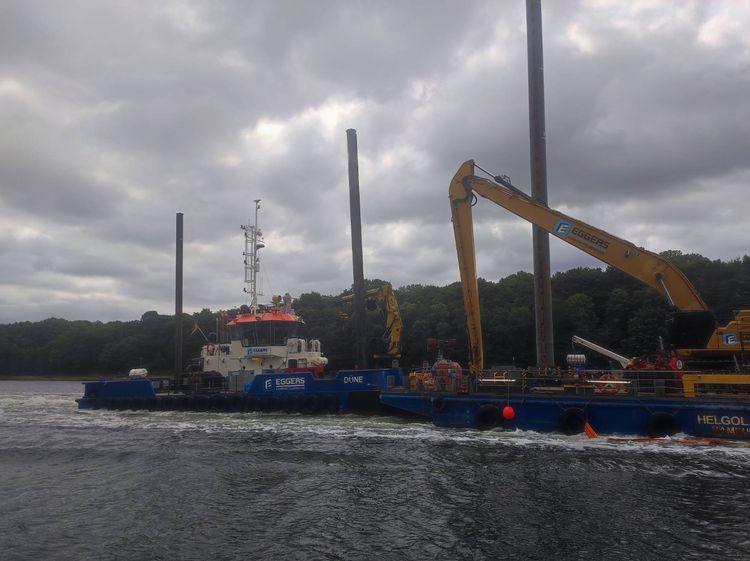 Voyage photo from kiel canal to rendsburg