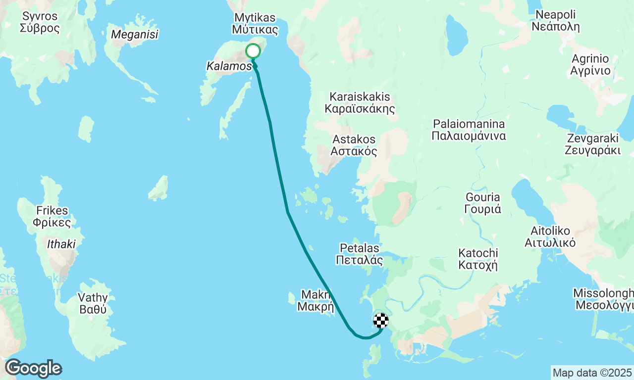Mirtia Beach To Ormos Oxia