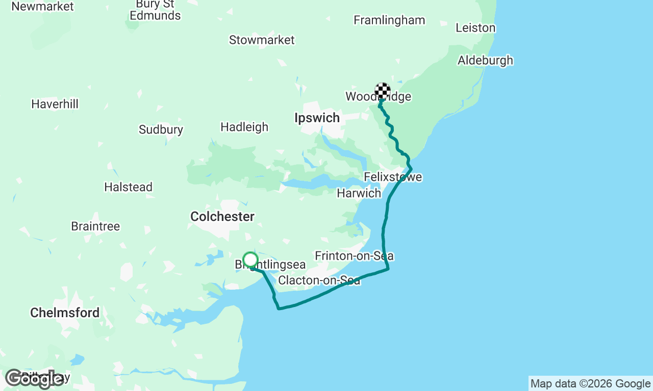 Pyefleet Creek to Woodbridge Tidemill