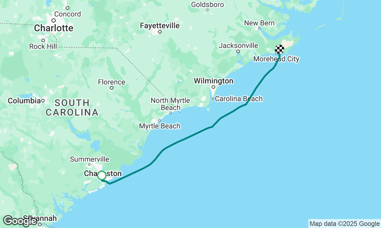 Charleston, SC to Beaufort, NC