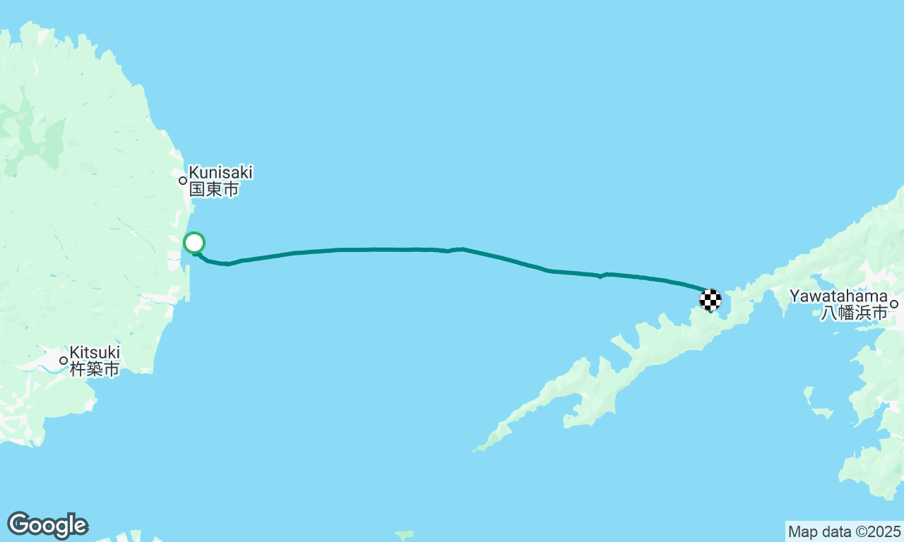 Day 1 sail from Oita
