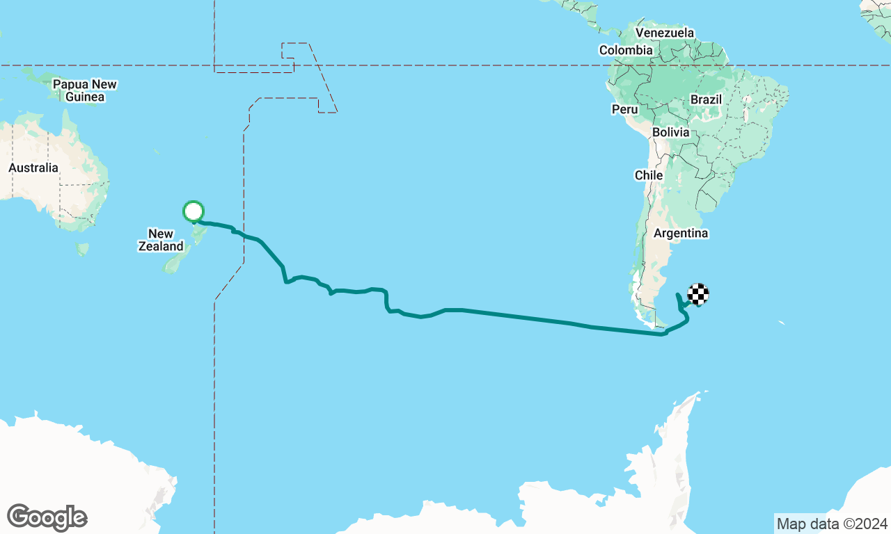 Rounding Cape Horn under sail 2024 Bark Europa