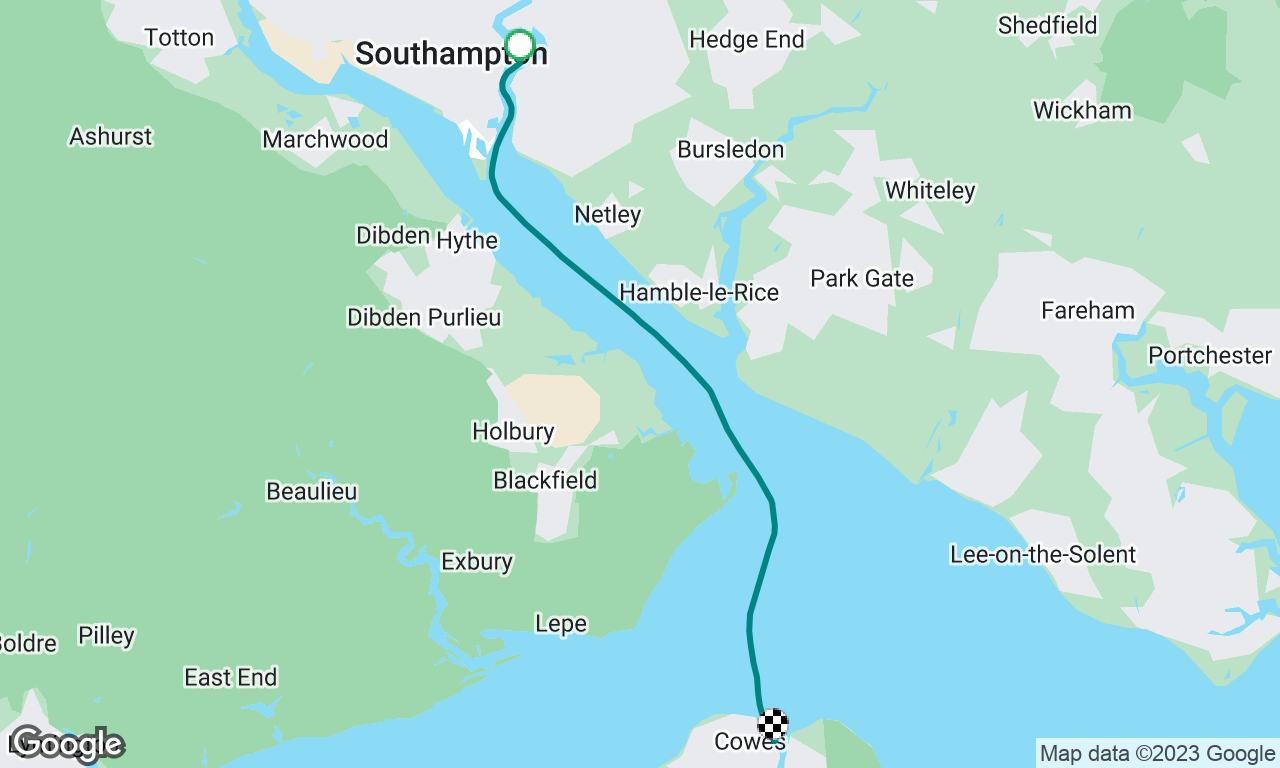 Shamrock Quay to Cowes