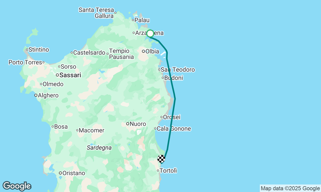 Portisco to Sainta Maria