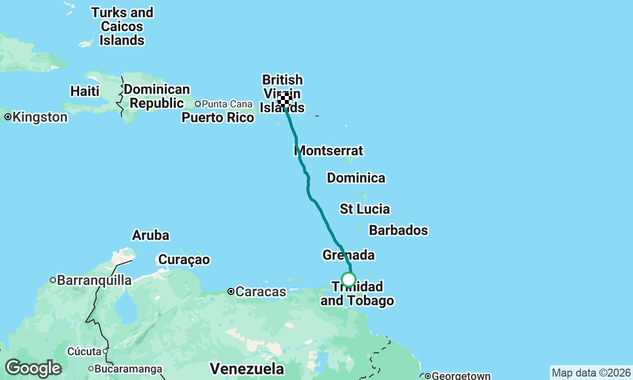 sail from trinidad to bvi