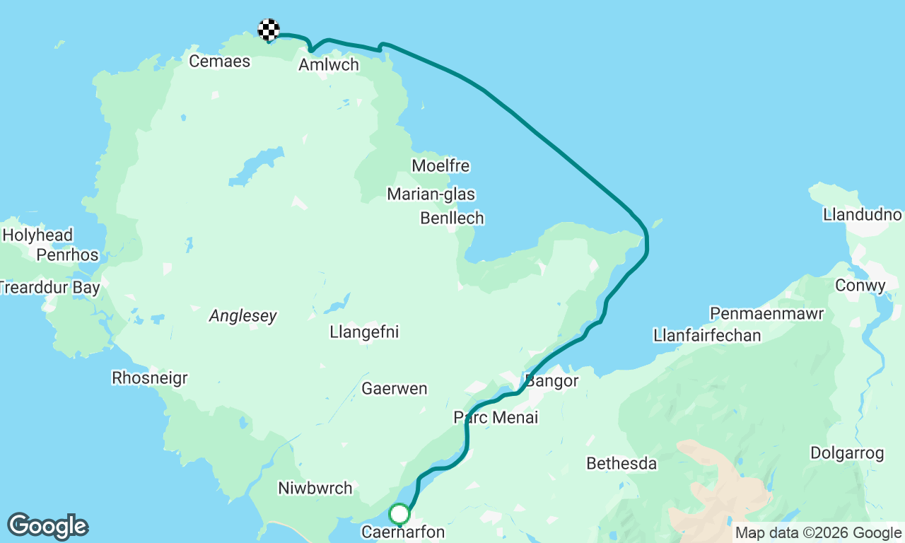 Caernarfon to Porth Wen