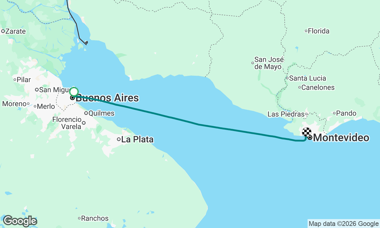 Buenos Aires a Montevideo