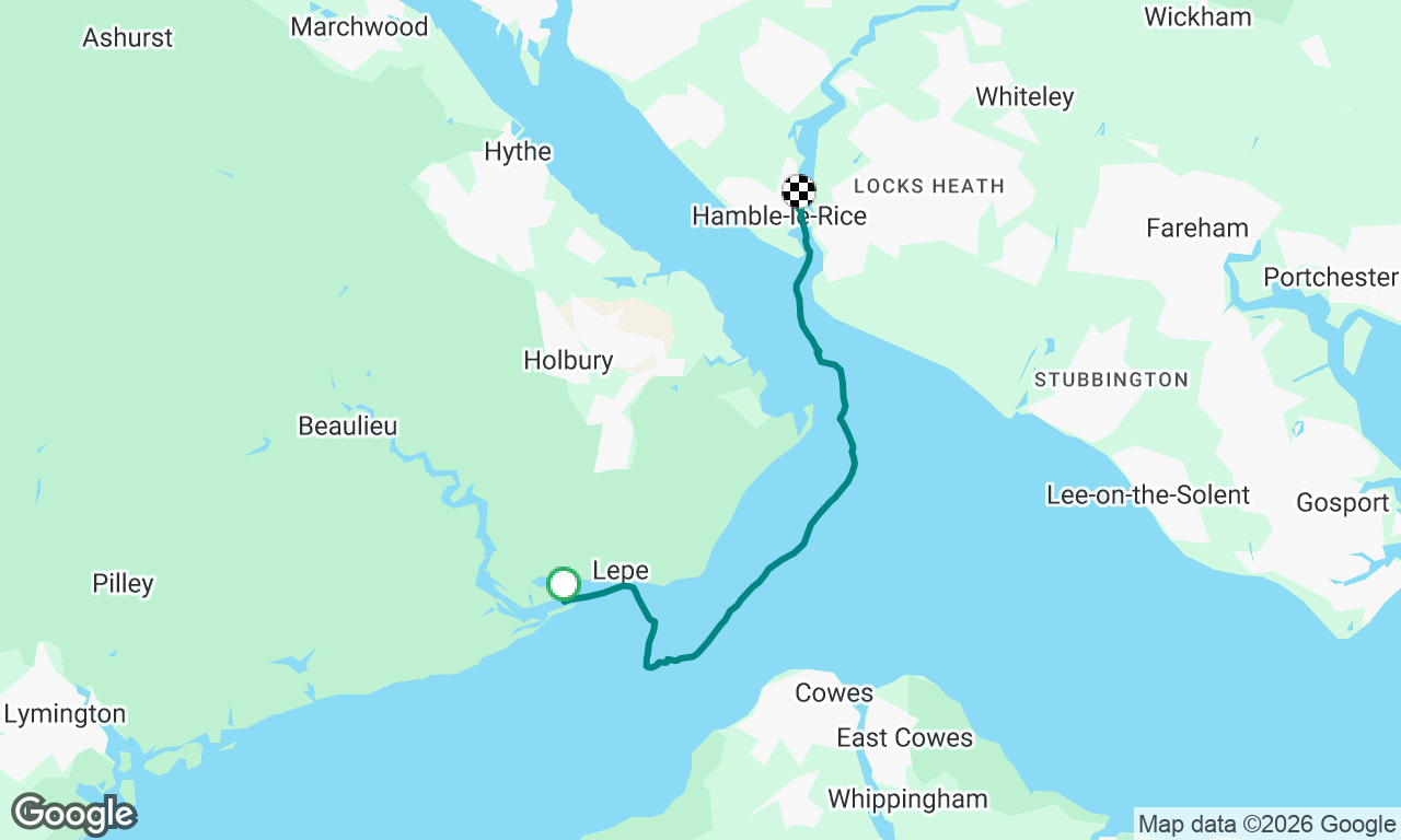 beaulieu to hamble on sally c